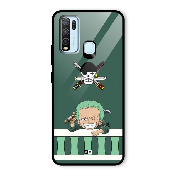 Pirate Hunter Zoro Glass Back Case for Vivo Y30