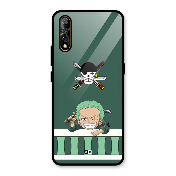 Pirate Hunter Zoro Glass Back Case for Vivo Z1x