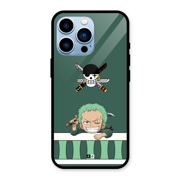 Pirate Hunter Zoro Glass Back Case for iPhone 13 Pro