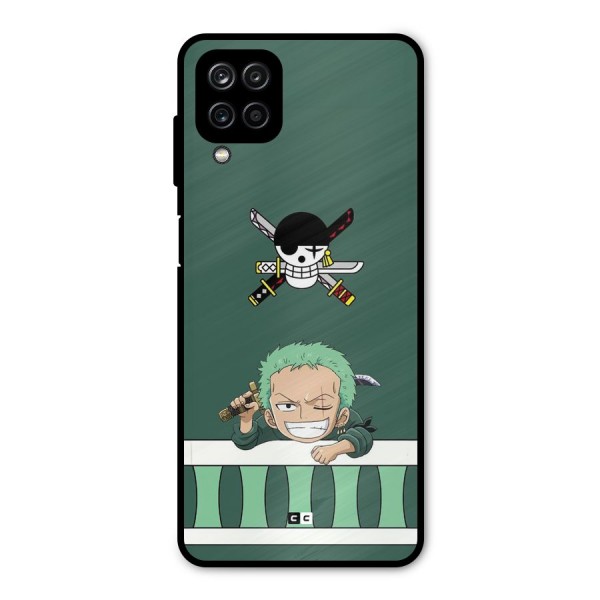 Pirate Hunter Zoro Metal Back Case for Galaxy A12