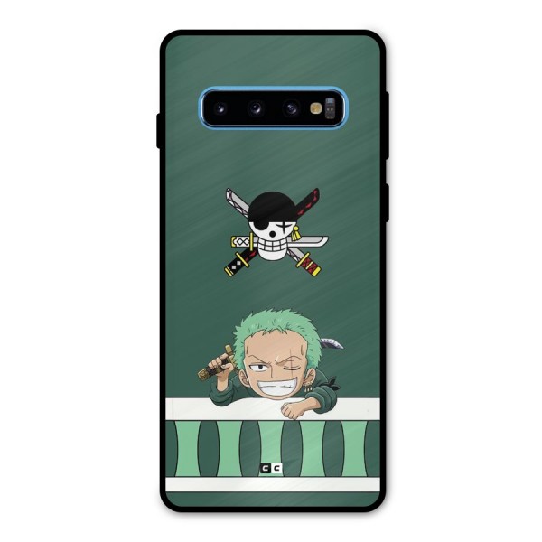 Pirate Hunter Zoro Metal Back Case for Galaxy S10