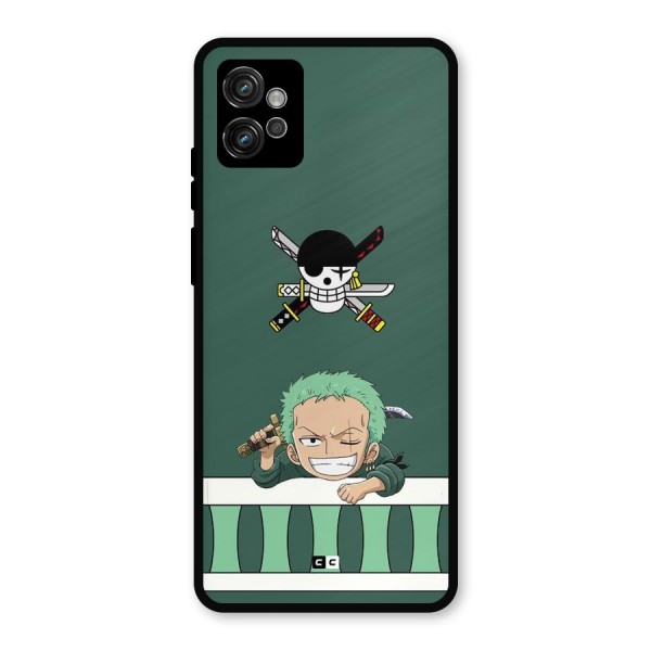 Pirate Hunter Zoro Metal Back Case for Moto G32