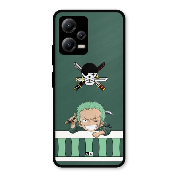 Pirate Hunter Zoro Metal Back Case for Poco X5