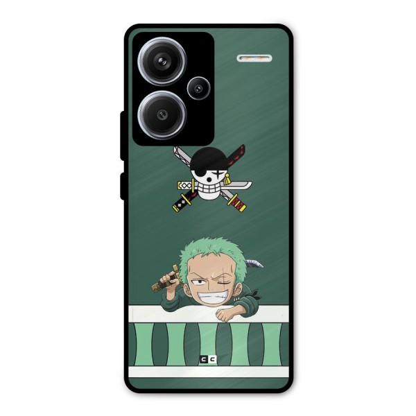 Pirate Hunter Zoro Metal Back Case for Redmi Note 13 Pro Plus