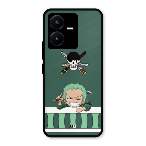 Pirate Hunter Zoro Metal Back Case for Vivo Y22s