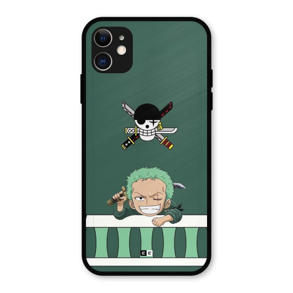 Pirate Hunter Zoro Metal Back Case for iPhone 11