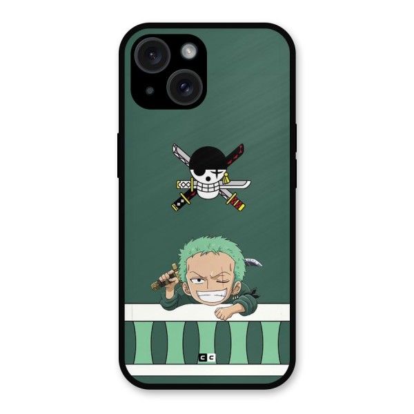 Pirate Hunter Zoro Metal Back Case for iPhone 15