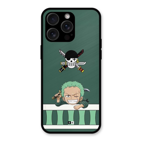 Pirate Hunter Zoro Metal Back Case for iPhone 15 Pro Max