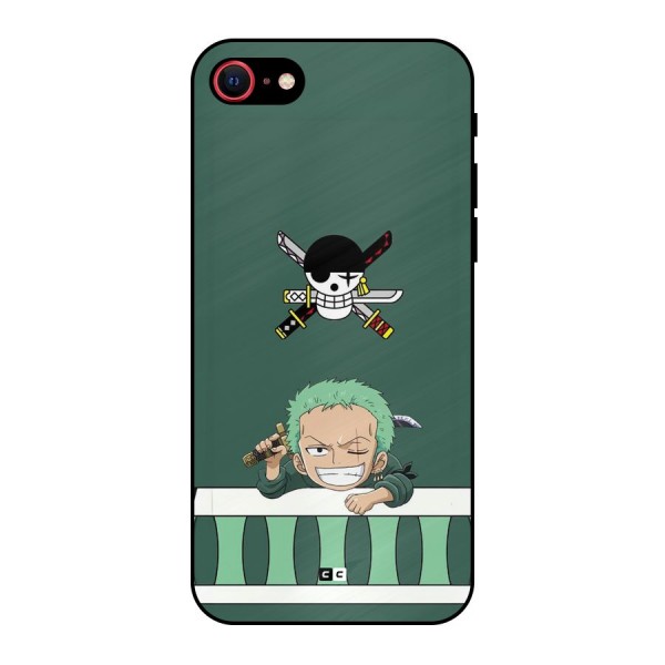 Pirate Hunter Zoro Metal Back Case for iPhone 8
