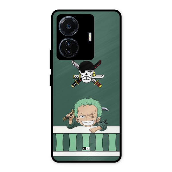 Pirate Hunter Zoro Metal Back Case for iQOO Z6