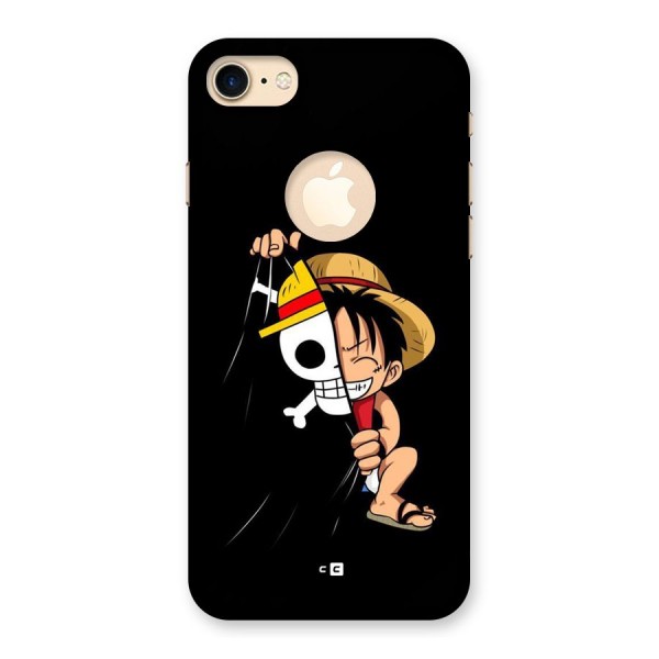 Pirate Luffy Back Case for iPhone 8 Logo Cut