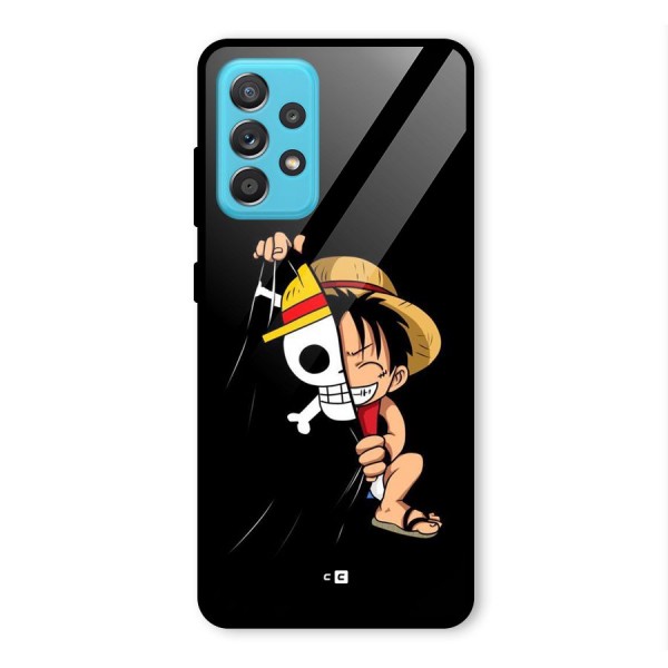 Pirate Luffy Glass Back Case for Galaxy A52