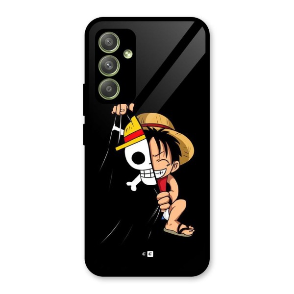 Pirate Luffy Glass Back Case for Galaxy A54