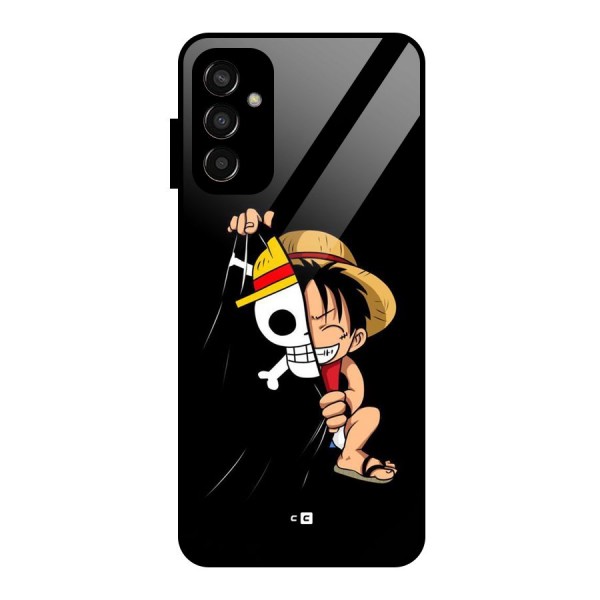 Pirate Luffy Glass Back Case for Galaxy F13