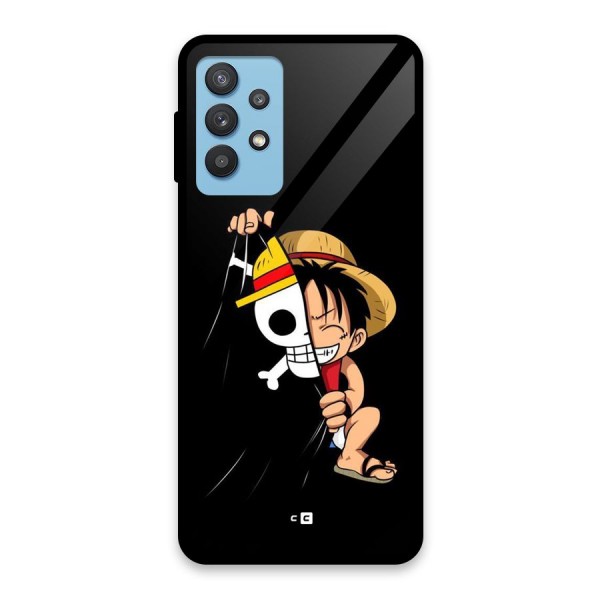 Pirate Luffy Glass Back Case for Galaxy M32 5G