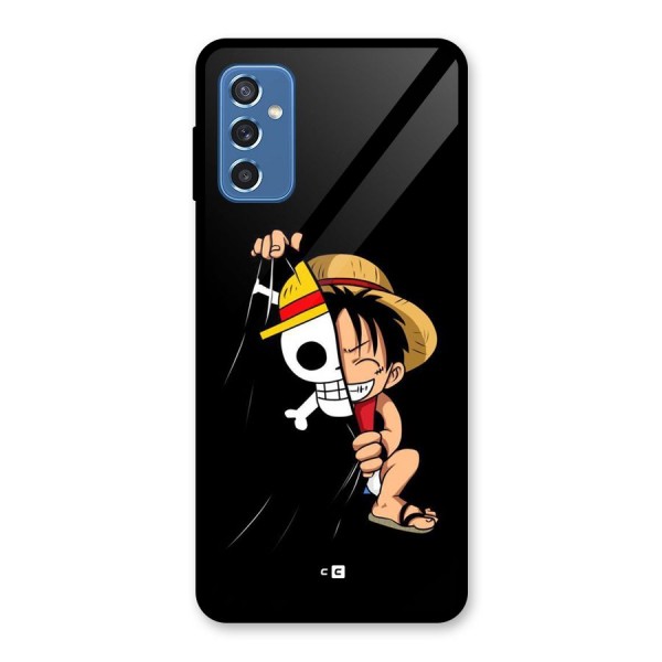 Pirate Luffy Glass Back Case for Galaxy M52 5G