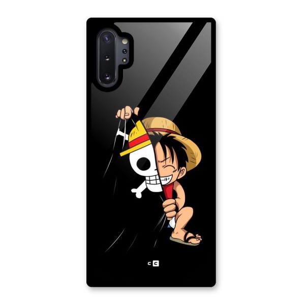 Pirate Luffy Glass Back Case for Galaxy Note 10 Plus