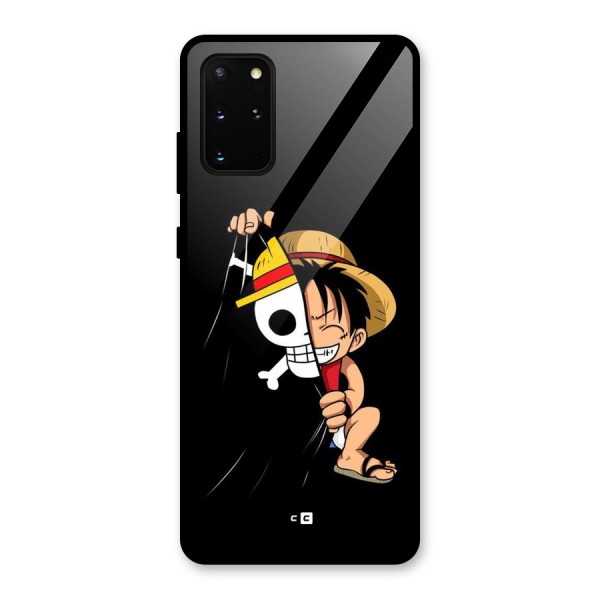 Pirate Luffy Glass Back Case for Galaxy S20 Plus