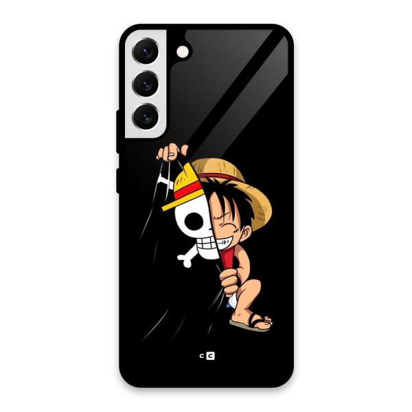 Pirate Luffy Glass Back Case for Galaxy S22 Plus 5G