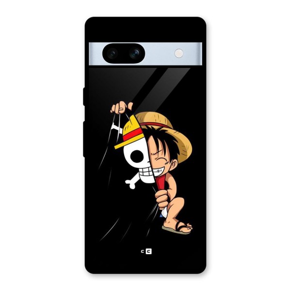 Pirate Luffy Glass Back Case for Google Pixel 7a