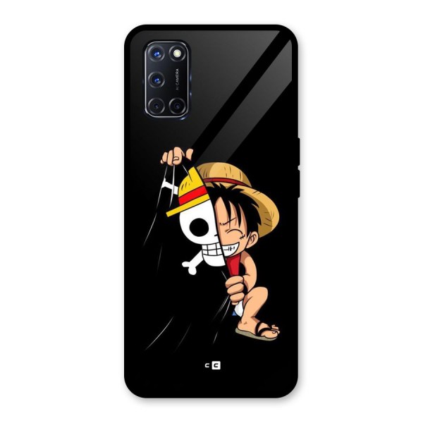 Pirate Luffy Glass Back Case for Oppo A52