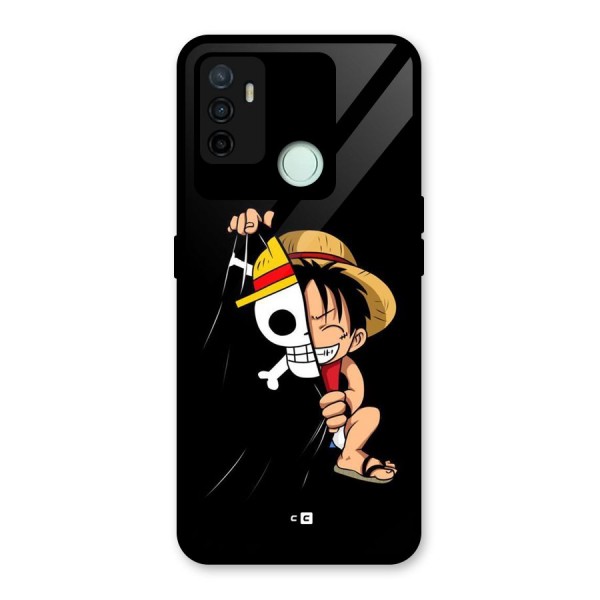 Pirate Luffy Glass Back Case for Oppo A53