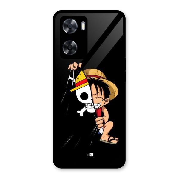 Pirate Luffy Glass Back Case for Oppo A57 2022