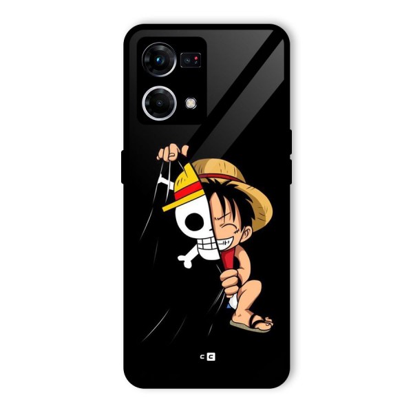 Pirate Luffy Glass Back Case for Oppo F21 Pro 4G