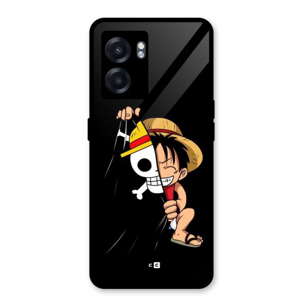 Pirate Luffy Glass Back Case for Oppo K10 (5G)