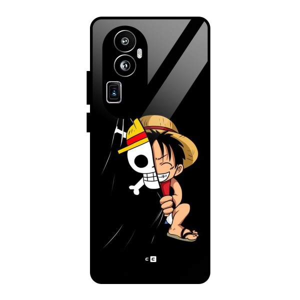 Pirate Luffy Glass Back Case for Oppo Reno10 Pro Plus