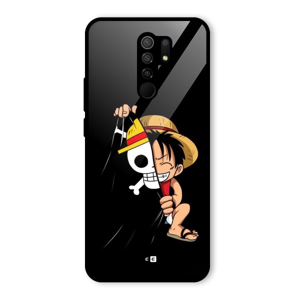 Pirate Luffy Glass Back Case for Redmi 9 Prime