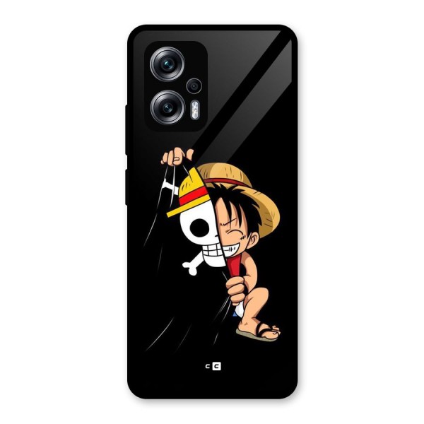 Pirate Luffy Glass Back Case for Redmi K50i