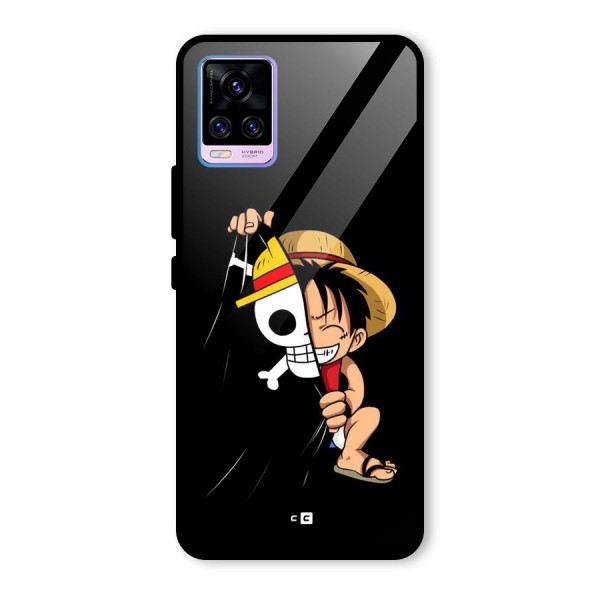 Pirate Luffy Glass Back Case for Vivo V20 Pro