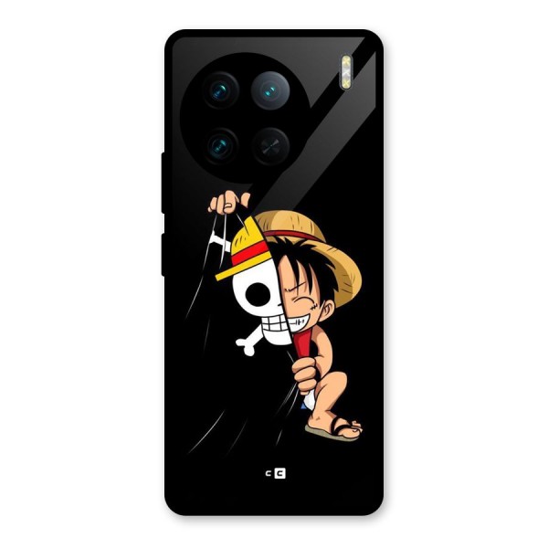 Pirate Luffy Glass Back Case for Vivo X90 Pro