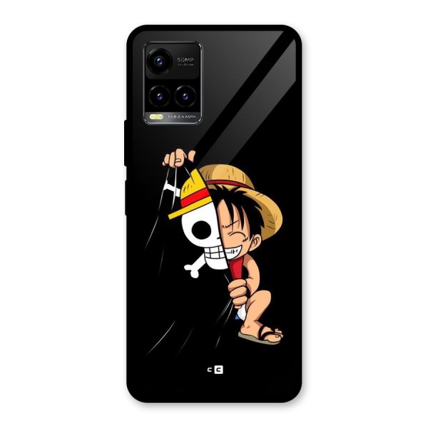 Pirate Luffy Glass Back Case for Vivo Y21A