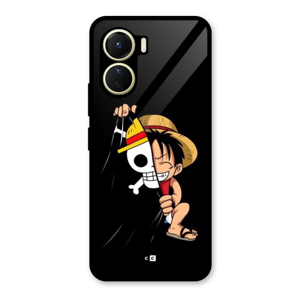 Pirate Luffy Glass Back Case for Vivo Y56