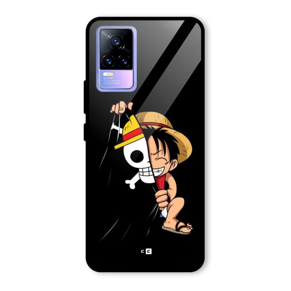 Pirate Luffy Glass Back Case for Vivo Y73