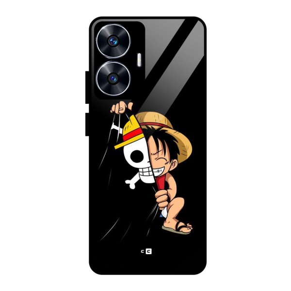 Pirate Luffy Glass Back Case for realme C55