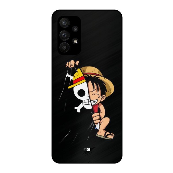 Pirate Luffy Metal Back Case for Galaxy A23