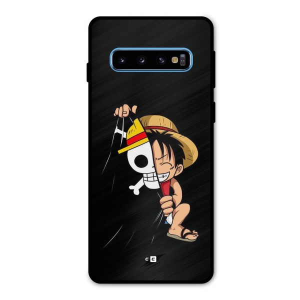 Pirate Luffy Metal Back Case for Galaxy S10