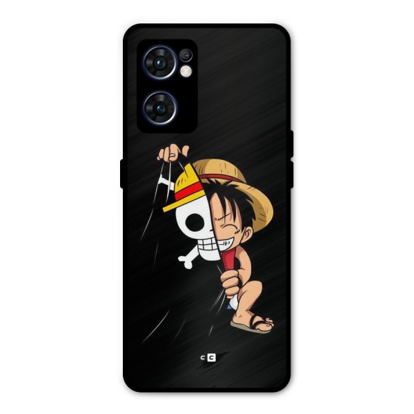 Pirate Luffy Metal Back Case for Oppo Reno7 5G