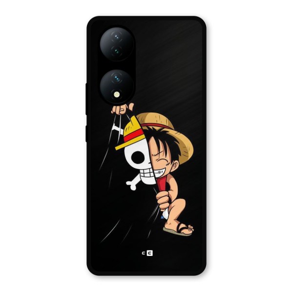 Pirate Luffy Metal Back Case for Vivo T2