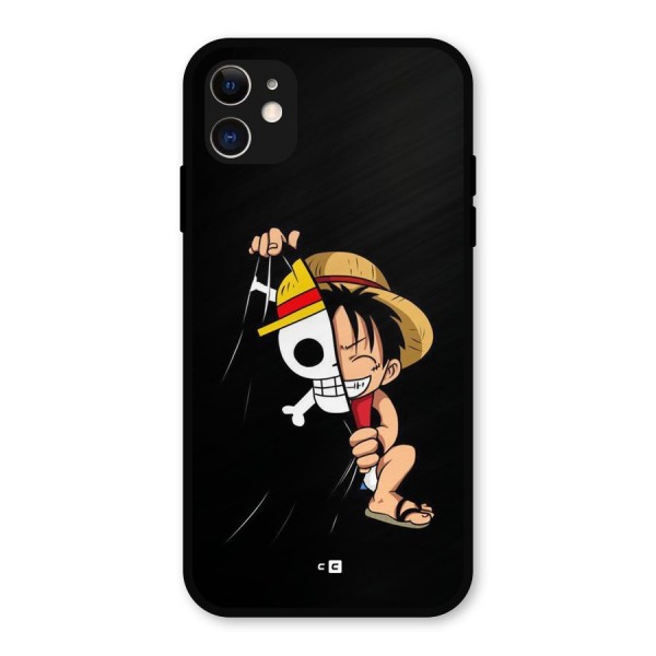 Pirate Luffy Metal Back Case for iPhone 11