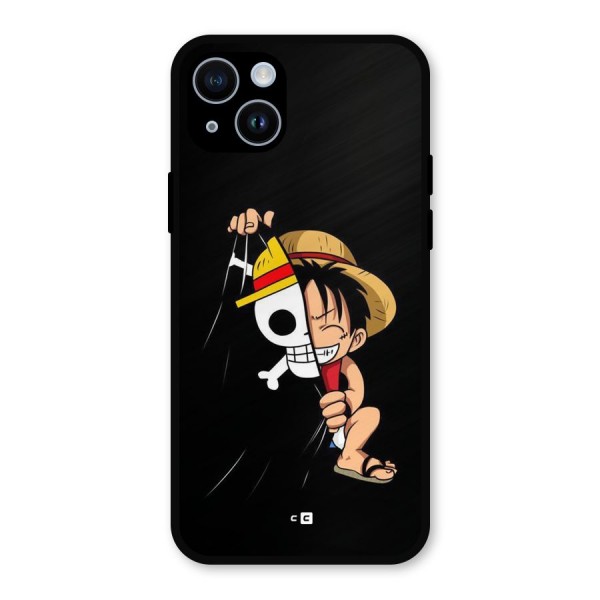 Pirate Luffy Metal Back Case for iPhone 14