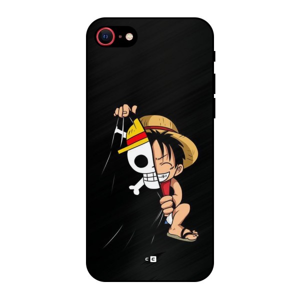 Pirate Luffy Metal Back Case for iPhone 8