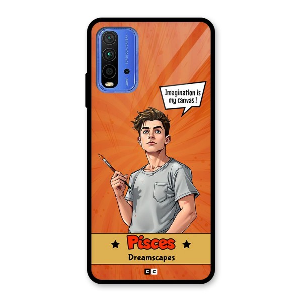 Pisces Dreamer Glass Back Case for Redmi 9 Power