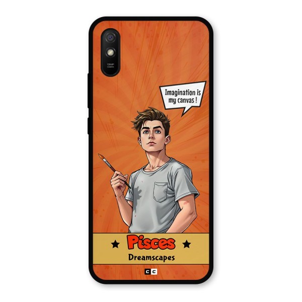 Pisces Dreamer Metal Back Case for Redmi 9a