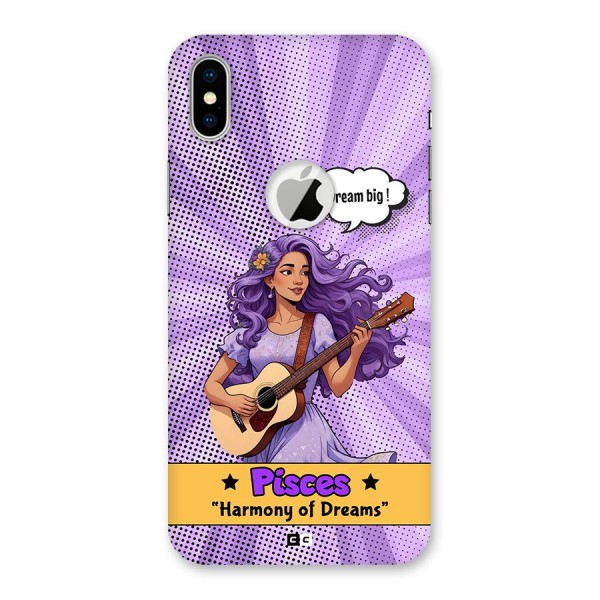 Pisces Dreams Back Case for iPhone XS Logo Cut