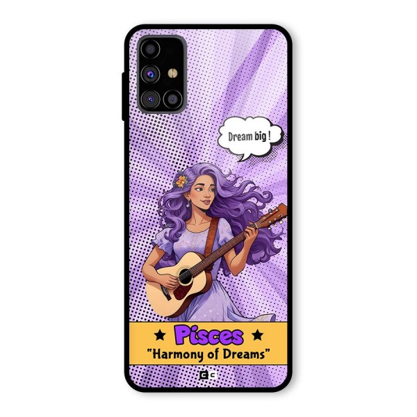 Pisces Dreams Glass Back Case for Galaxy M31s