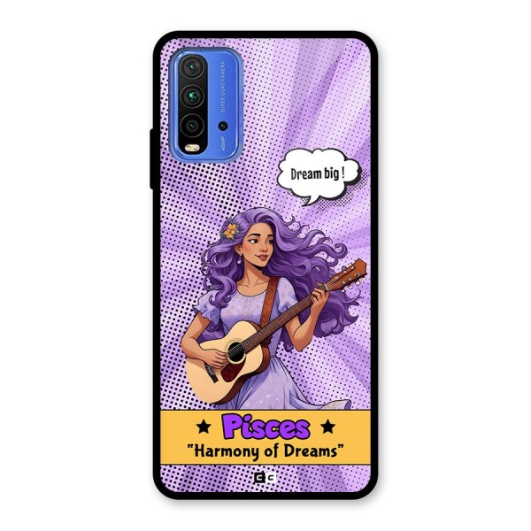 Pisces Dreams Glass Back Case for Redmi 9 Power